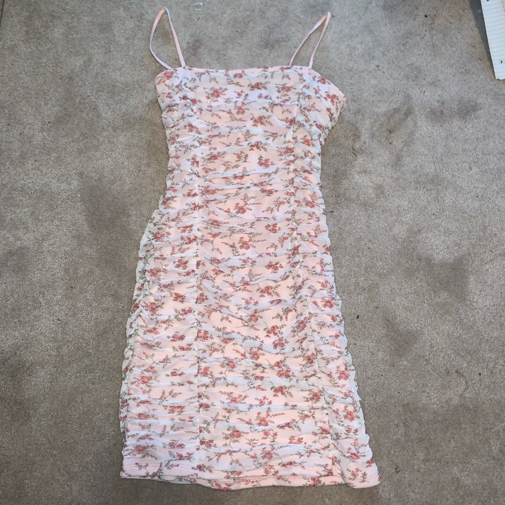 F21 Floral Bodycon Dress
